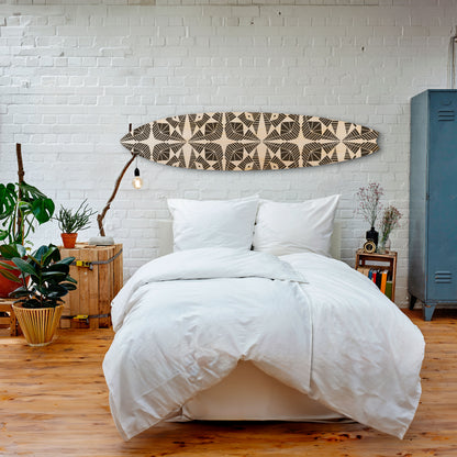 MONOCHROME NEXUS Decorative Plywood Surfboard