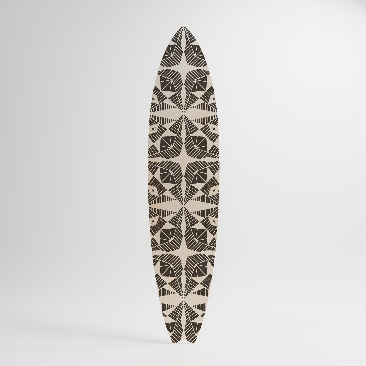 MONOCHROME NEXUS Decorative Plywood Surfboard