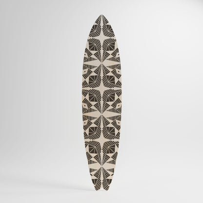 MONOCHROME NEXUS Decorative Plywood Surfboard