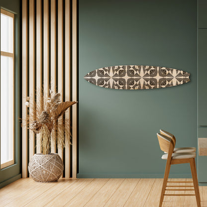 MONOCHROME NEXUS Decorative Plywood Surfboard