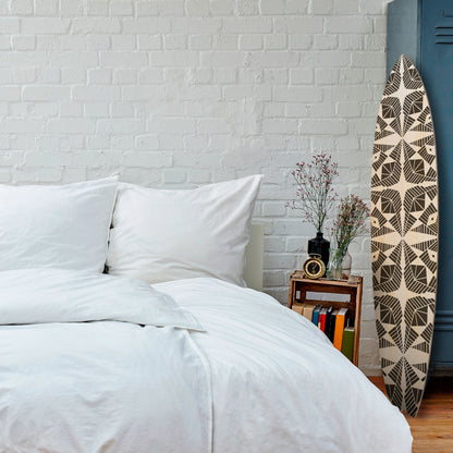 MONOCHROME NEXUS Decorative Plywood Surfboard