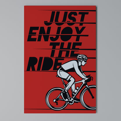 ENJOY THE RIDE Stampa su Tela Verticale