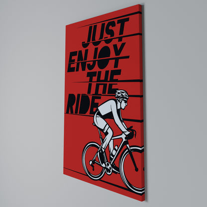 ENJOY THE RIDE Stampa su Tela Verticale