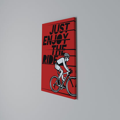 ENJOY THE RIDE Stampa su Tela Verticale