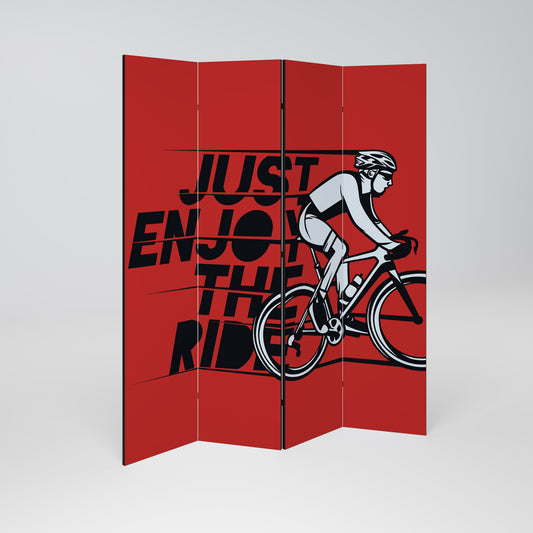 DIVISORE DECORATIVO ENJOY THE RIDE a 4 pannelli