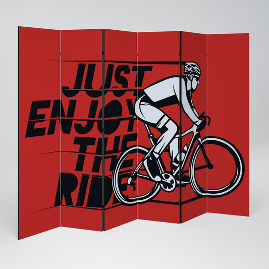 DIVISORE DECORATIVO ENJOY THE RIDE a 6 pannelli