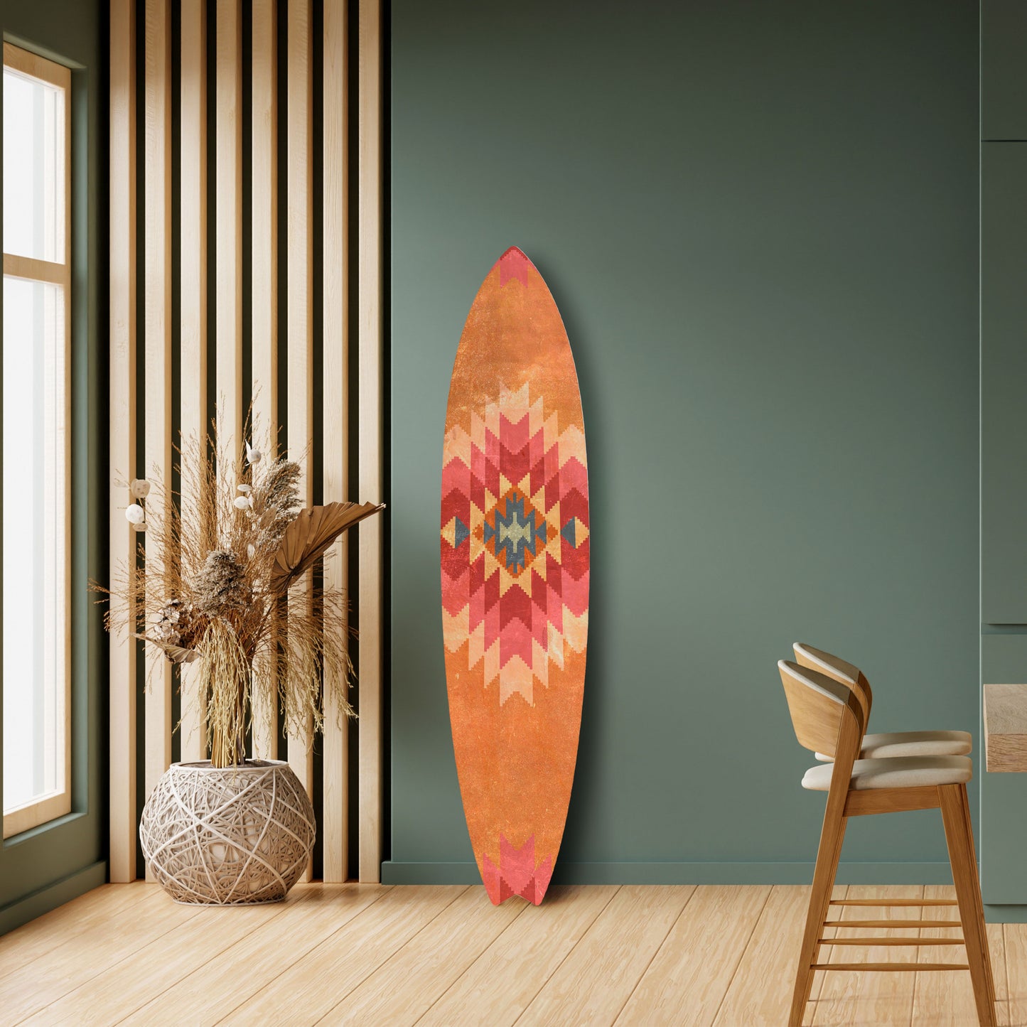 INDIAN FOLK Surfboard Decorative Panel