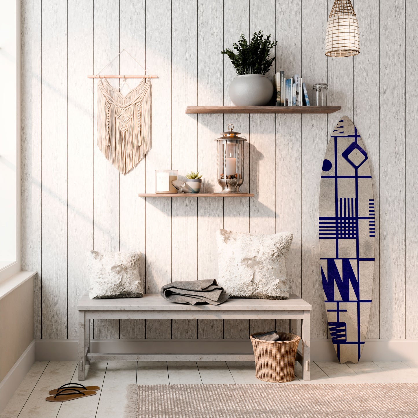 THE RIGHT PLACES Surfboard Decorative Panel