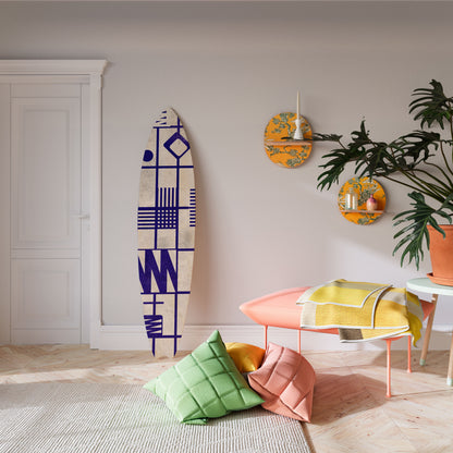 THE RIGHT PLACES Tavola da surf decorativa in compensato