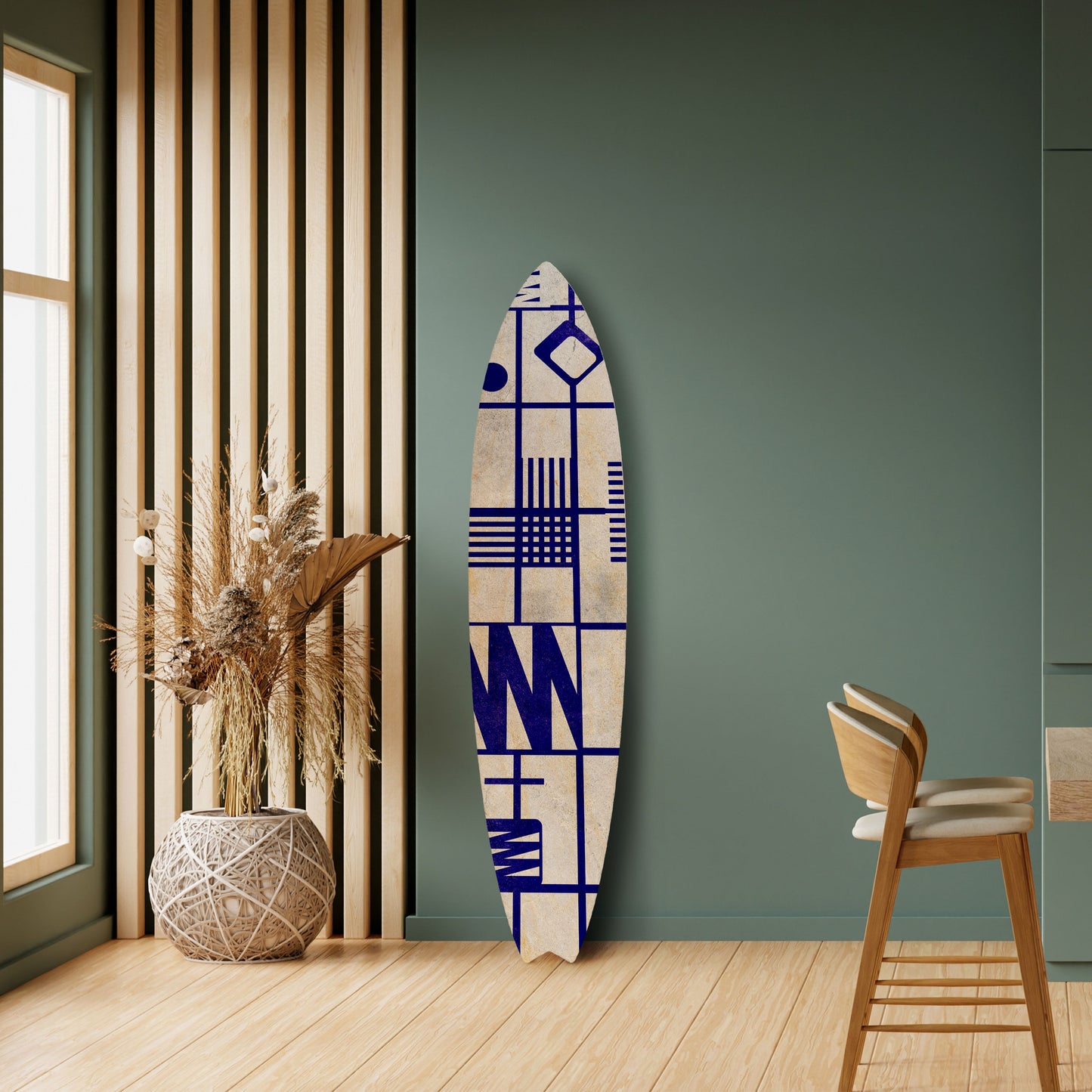 THE RIGHT PLACES Tavola da surf decorativa in compensato