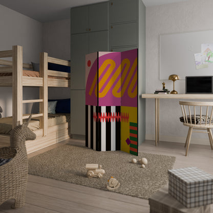 Divisorio decorativo per ambienti VIVID ART a 3 pannelli