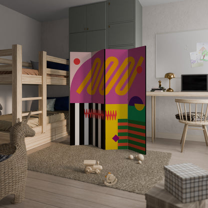 Divisorio decorativo per ambienti VIVID ART a 4 pannelli
