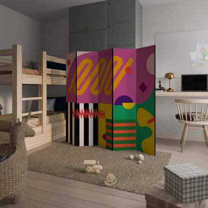 Divisorio decorativo per ambienti VIVID ART a 5 pannelli