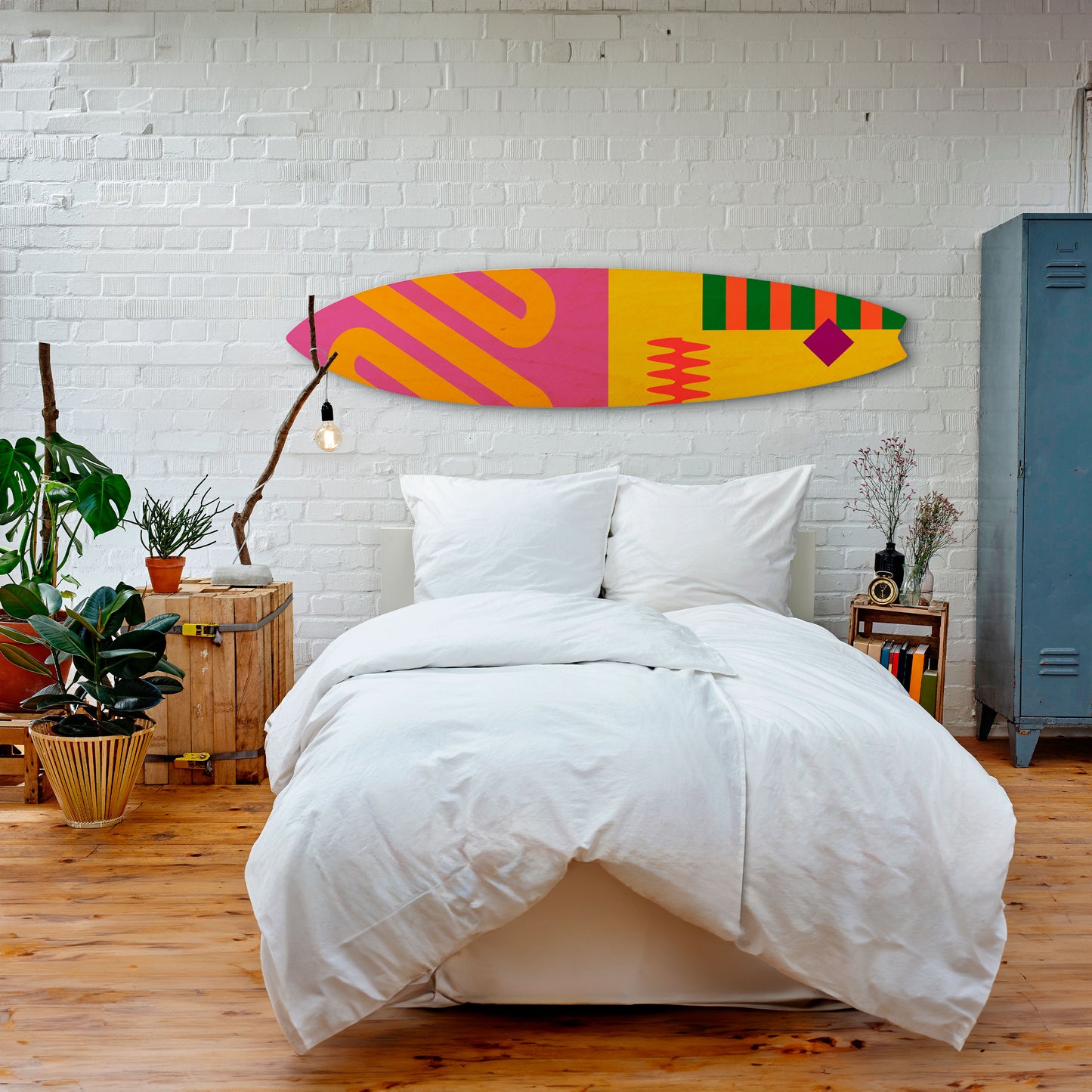 VIVID VIBRATIONS Decorative Plywood Surfboard