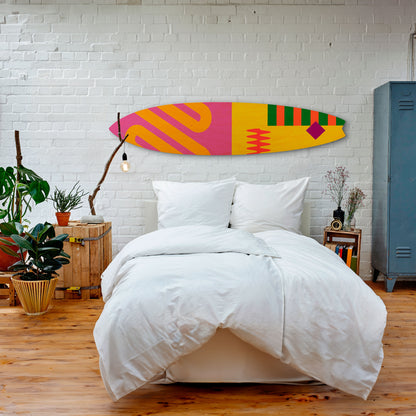 VIVID VIBRATIONS Decorative Plywood Surfboard