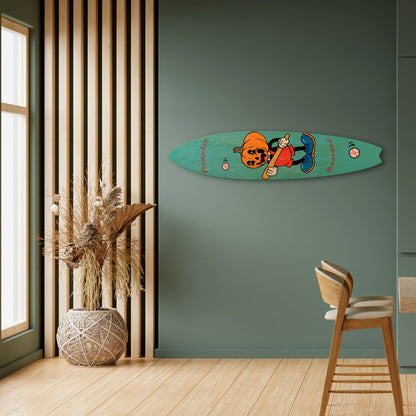 PUMPKIN BASEBALL Tavola da surf decorativa in compensato