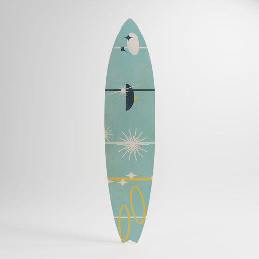 PATHS TO HAPPINESS Decorative Plywood Surfboard