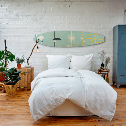 PATHS TO HAPPINESS Decorative Plywood Surfboard