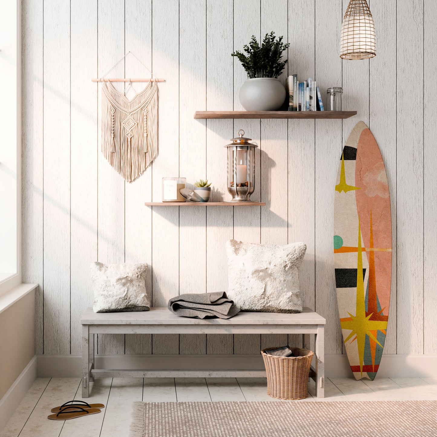 INTERSTELLAR VIBES Decorative Plywood Surfboard