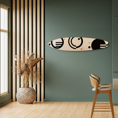 BLACK AND WHITE COMBINATION Surfboard Decorative Panel