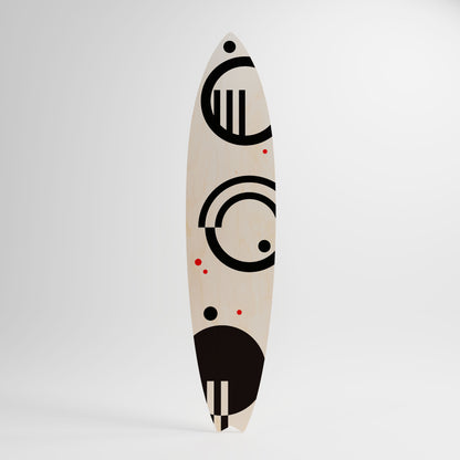 BLACK AND WHITE COMBINATION Decorative Plywood Surfboard