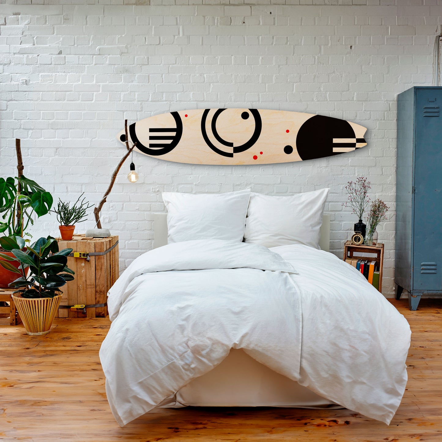 BLACK AND WHITE COMBINATION Decorative Plywood Surfboard