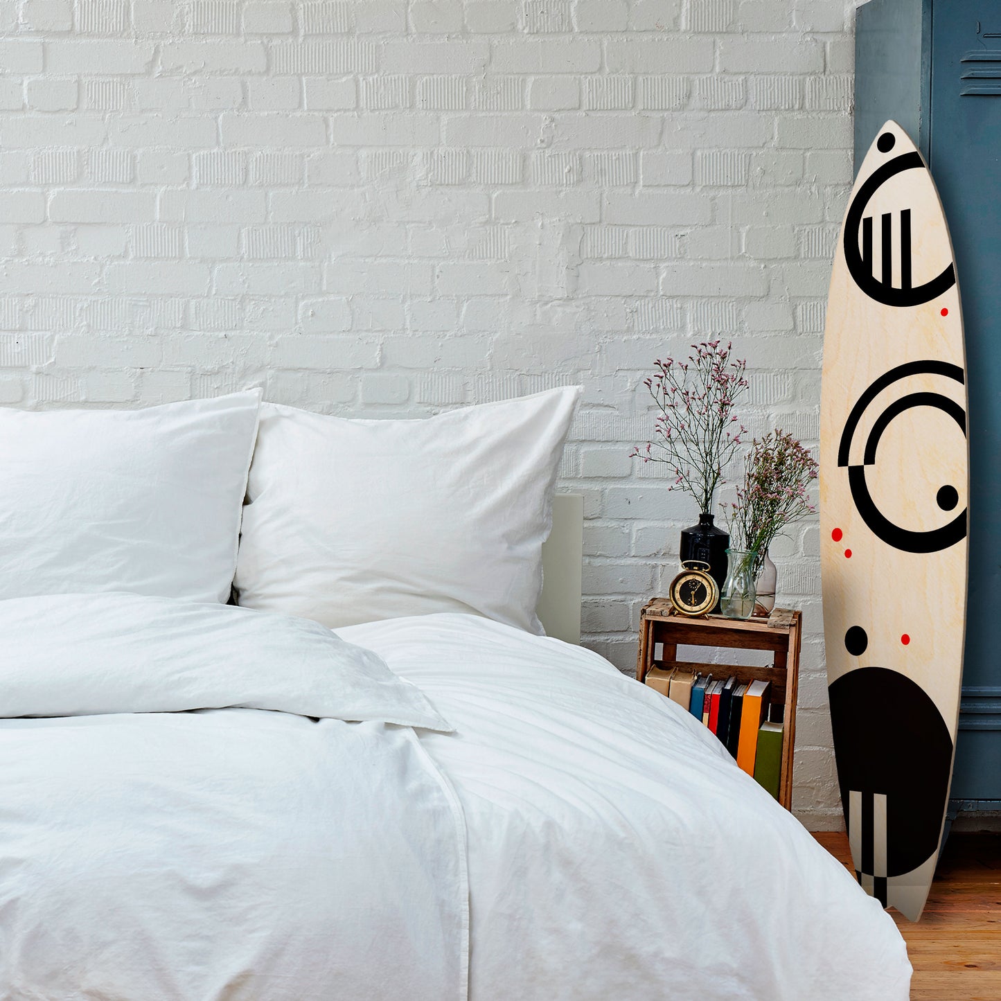 BLACK AND WHITE COMBINATION Decorative Plywood Surfboard