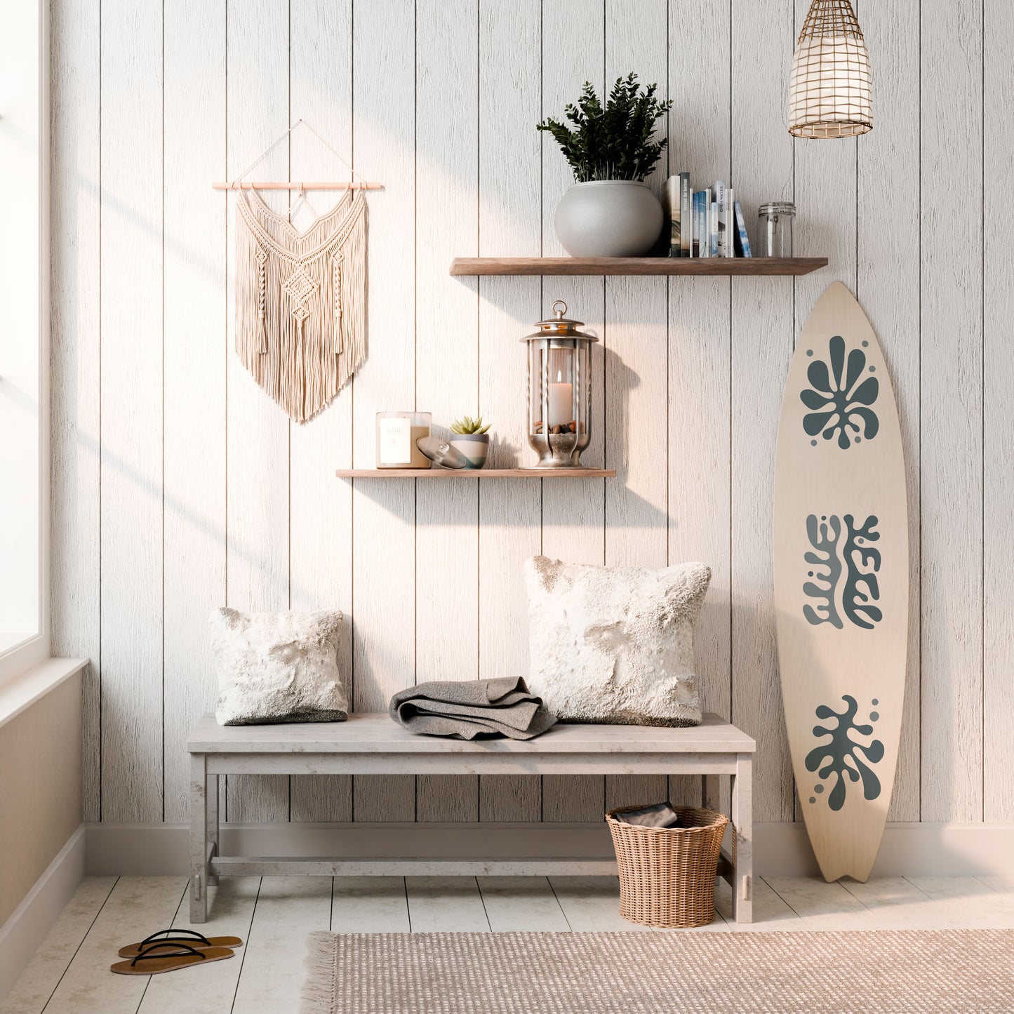 WONDERLAND VEGETATION Decorative Plywood Surfboard