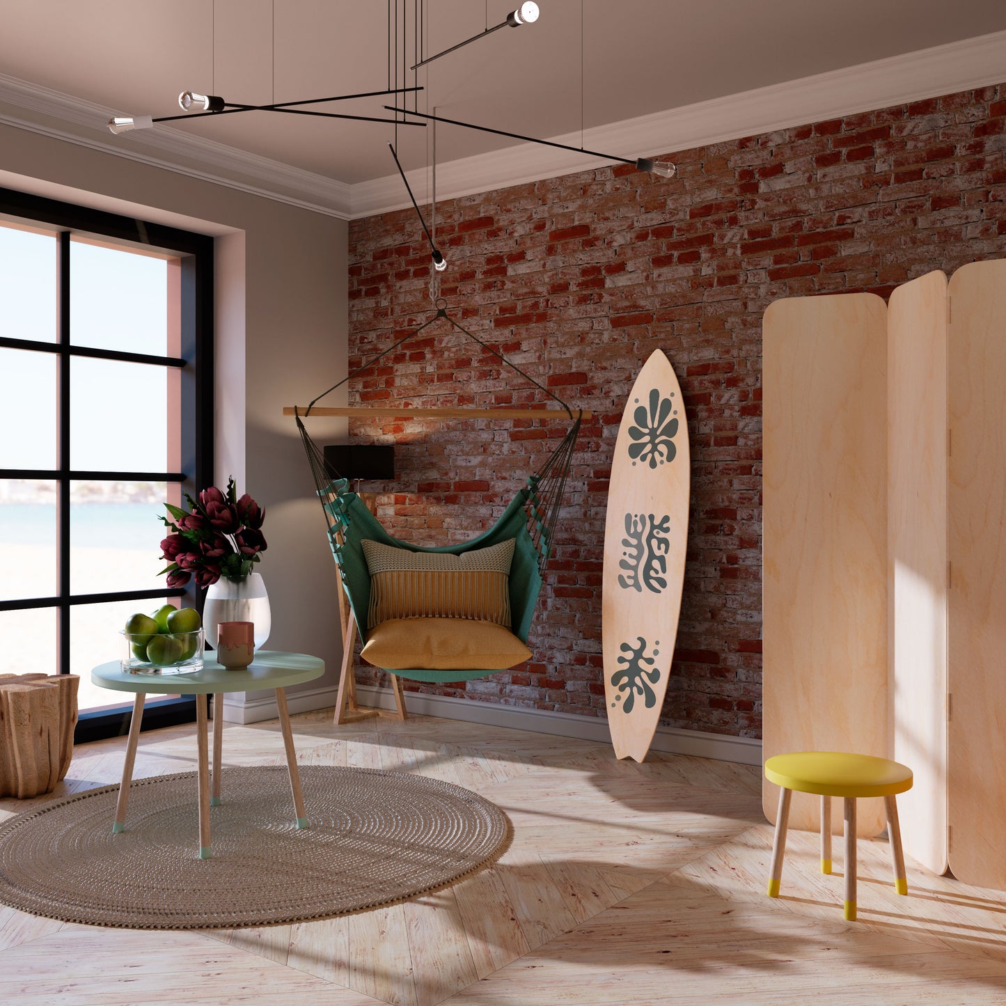 WONDERLAND VEGETATION Decorative Plywood Surfboard