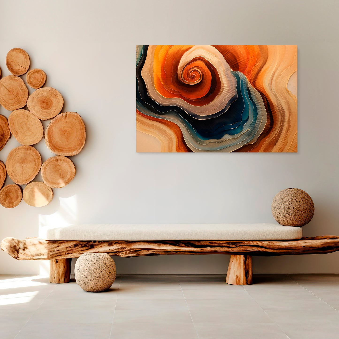 SPIRALING DREAMSCAPE Stampa su tela orizzontale