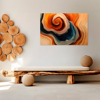 SPIRALING DREAMSCAPE Stampa su tela orizzontale