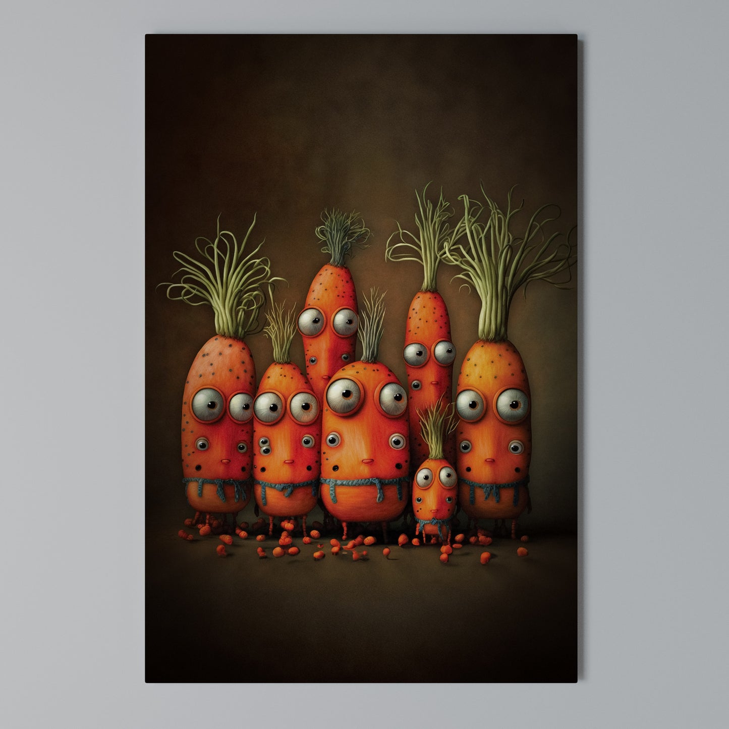 CUTE OR SCARY Stampa su Tela Verticale