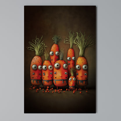 CUTE OR SCARY Stampa su Tela Verticale