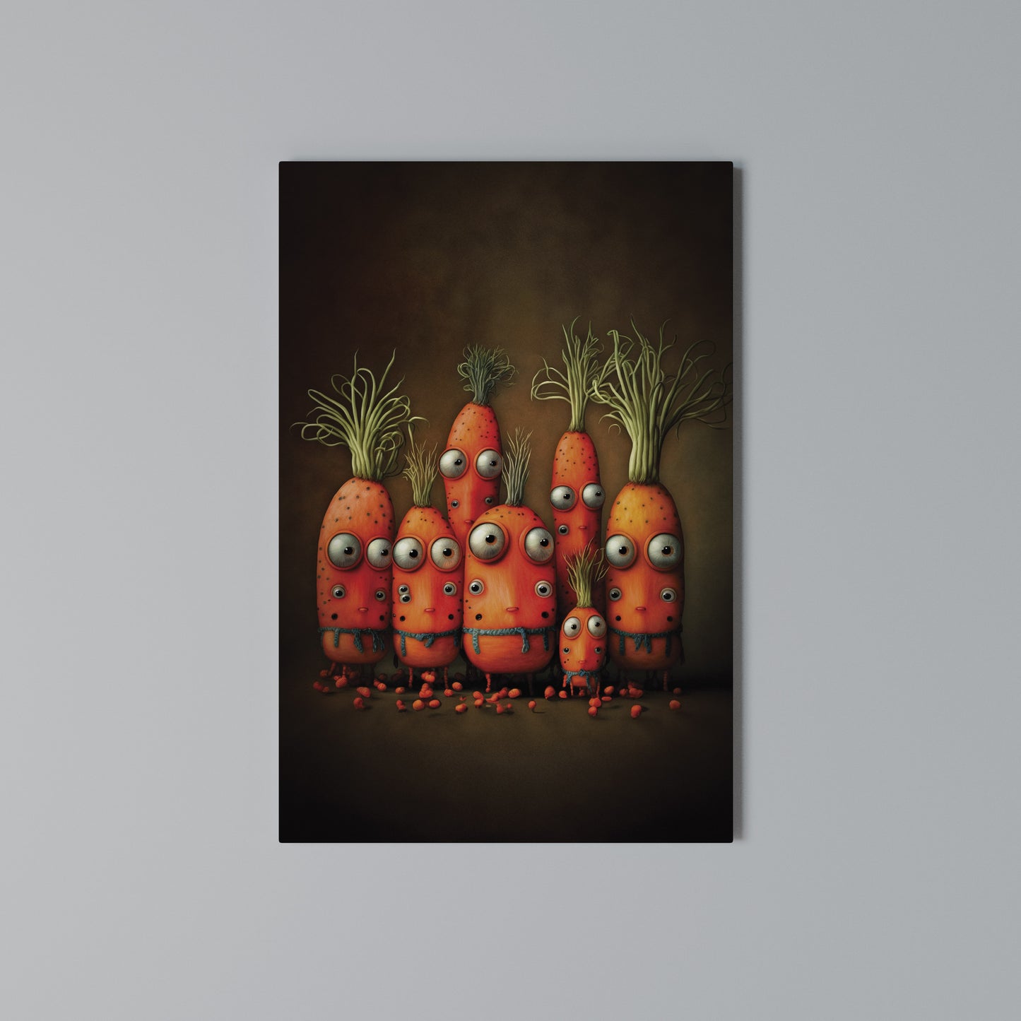 CUTE OR SCARY Stampa su Tela Verticale