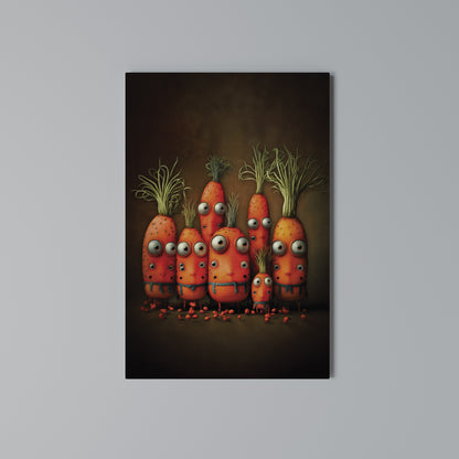 CUTE OR SCARY Stampa su Tela Verticale