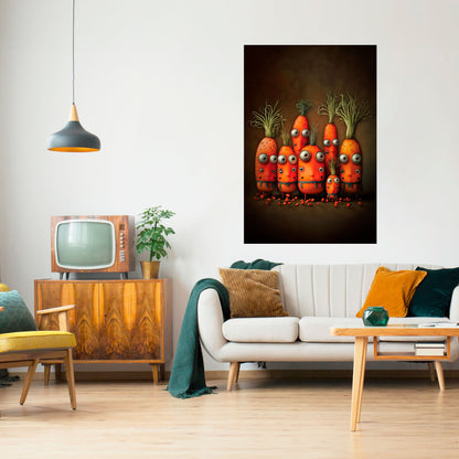 Poster verticale da staccare e attaccare, carino o spaventoso