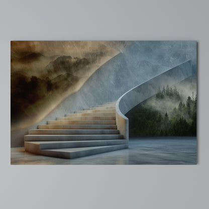 STEPS TO SERENITY Stampa su tela orizzontale