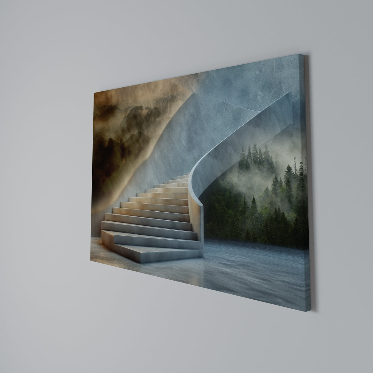 STEPS TO SERENITY Stampa su tela orizzontale