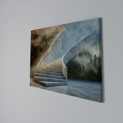 STEPS TO SERENITY Stampa su tela orizzontale