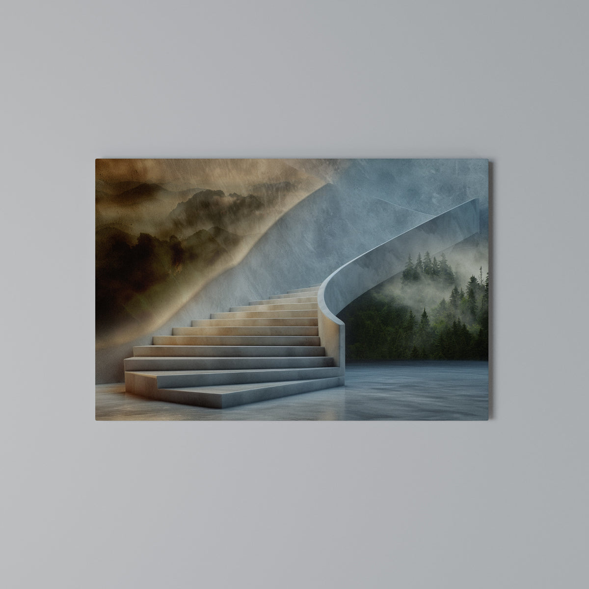 STEPS TO SERENITY Stampa su tela orizzontale