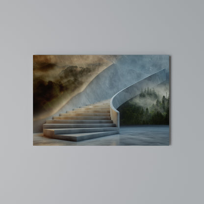STEPS TO SERENITY Stampa su tela orizzontale