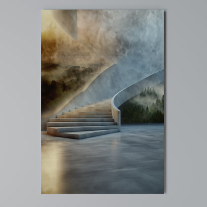 STEPS TO SERENITY Stampa su Tela Verticale