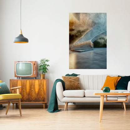 PASSI VERSO LA SERENITÀ Poster verticale staccabile e attaccabile