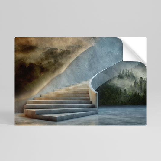 PASSI VERSO LA SERENITÀ Poster orizzontale staccabile e attaccabile