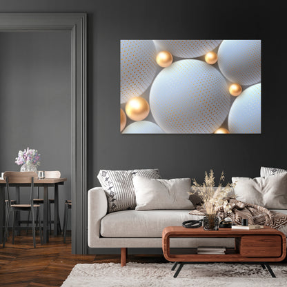 LUMINOUS SPHERICAL HARMONY Stampa su tela orizzontale