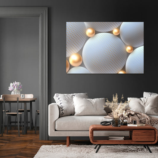 LUMINOUS SPHERICAL HARMONY Stampa su tela orizzontale
