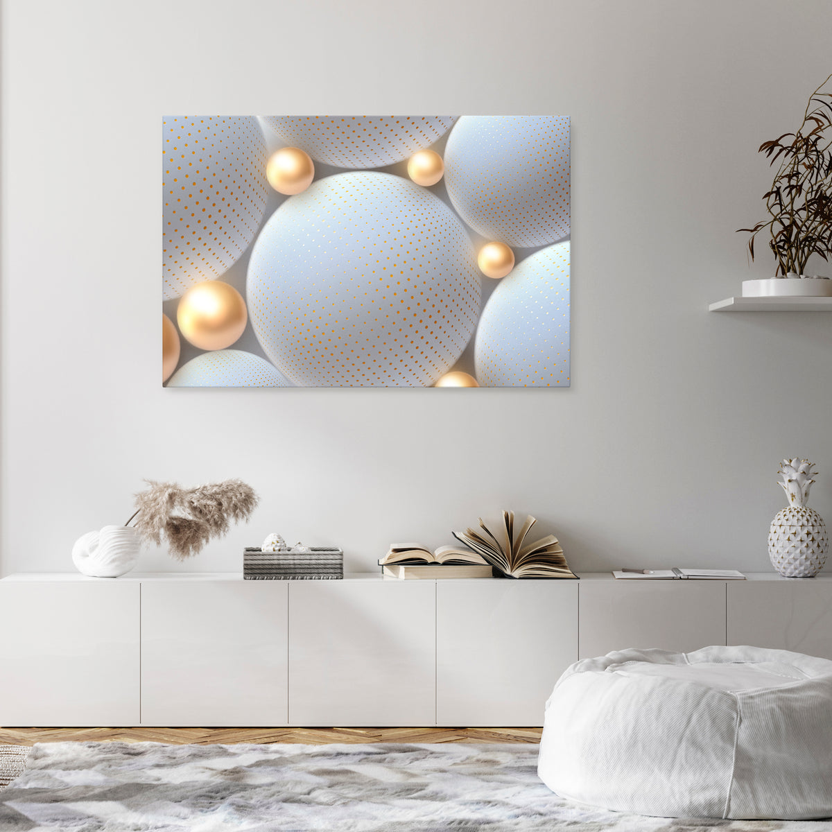 LUMINOUS SPHERICAL HARMONY Stampa su tela orizzontale