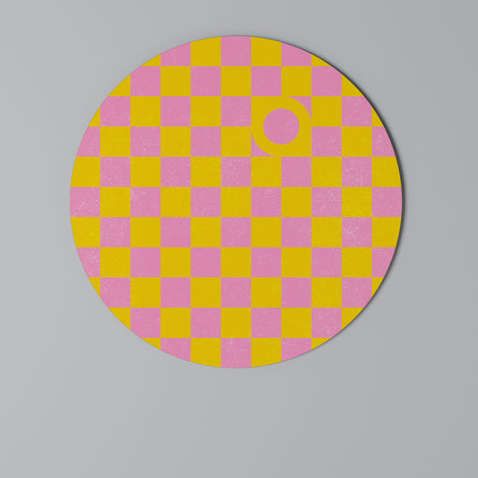 OPTIMISTIC WORLD Round Wall Art