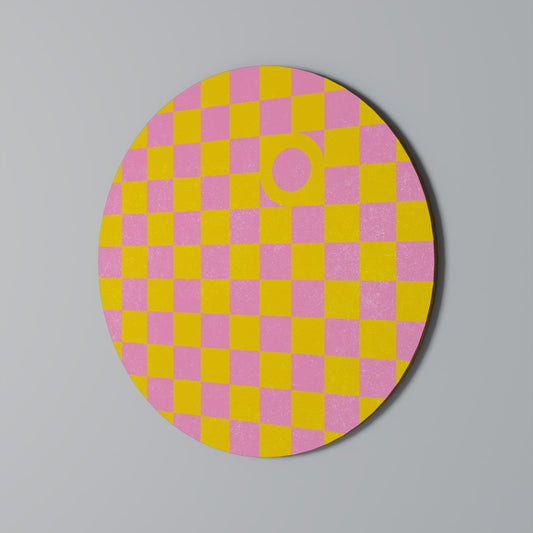 OPTIMISTIC WORLD Round Wall Art