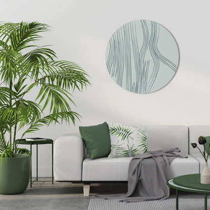 MEMORY TRACES Round Wall Art